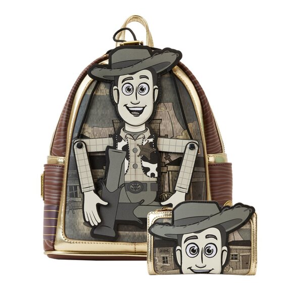 Loungefly Toy Story Woody Puppet Mini Backpack and Wallet main image 6